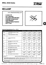 MRAL2023 datasheet pdf TRW