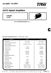 CA2301 datasheet pdf TRW