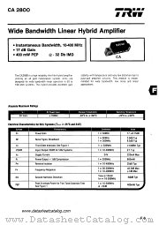 CA2800 datasheet pdf TRW