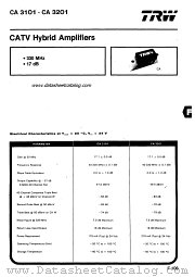 CA3101 datasheet pdf TRW