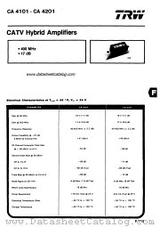 CA4201 datasheet pdf TRW