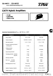 CA4412 datasheet pdf TRW