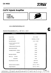 CA4422 datasheet pdf TRW