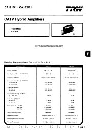 CA5201 datasheet pdf TRW