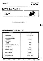 CA5600 datasheet pdf TRW