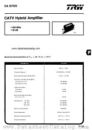 CA5700 datasheet pdf TRW