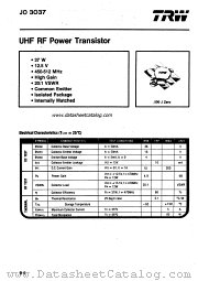 JO3037 datasheet pdf TRW