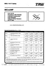 MRA1417-2 datasheet pdf TRW