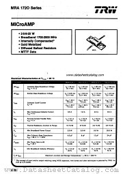 MRA1720-20 datasheet pdf TRW