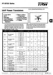 PT9700-series datasheet pdf TRW