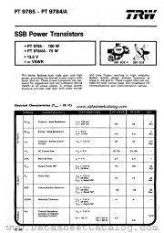 PT9784/A datasheet pdf TRW