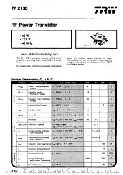 TP2180 datasheet pdf TRW