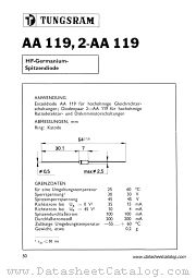 2-AA119 datasheet pdf TUNGSRAM
