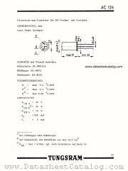 AC126 datasheet pdf TUNGSRAM