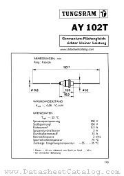 AY102T datasheet pdf TUNGSRAM