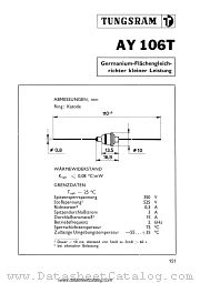 AY106T datasheet pdf TUNGSRAM