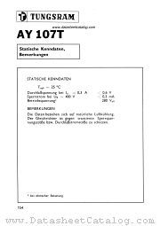 AY107T datasheet pdf TUNGSRAM