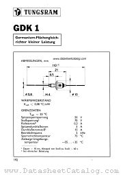 GDK1 datasheet pdf TUNGSRAM