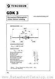 GDK3 datasheet pdf TUNGSRAM