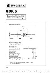GDK5 datasheet pdf TUNGSRAM