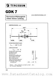 GDK7 datasheet pdf TUNGSRAM