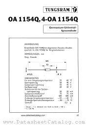4-OA1154Q datasheet pdf TUNGSRAM