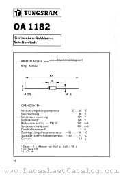 OA1182 datasheet pdf TUNGSRAM