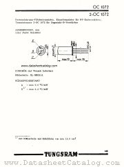 OC1072 datasheet pdf TUNGSRAM