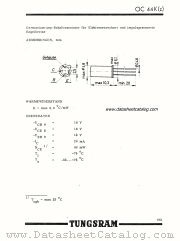 OC44K(z) datasheet pdf TUNGSRAM