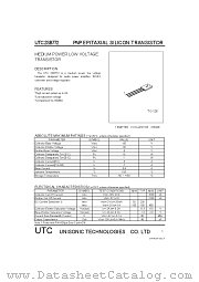 UTC2SB772 datasheet pdf Unisonic Technologies