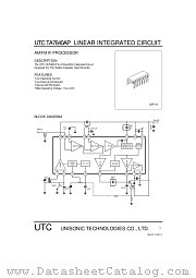 TA7640 datasheet pdf Unisonic Technologies