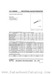 UTC2SA928A datasheet pdf Unisonic Technologies
