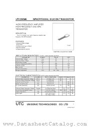 UTC2SC945 datasheet pdf Unisonic Technologies