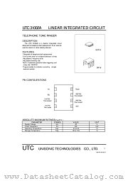 UTC31002 datasheet pdf Unisonic Technologies