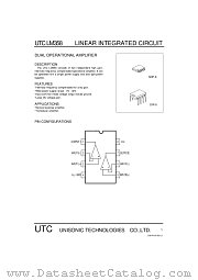 UTCLM358 datasheet pdf Unisonic Technologies
