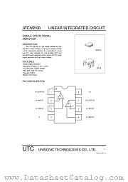 UTCM2100 datasheet pdf Unisonic Technologies