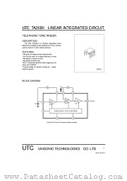 UTCTA31001 datasheet pdf Unisonic Technologies