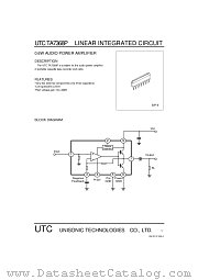 UTCTA7368P datasheet pdf Unisonic Technologies