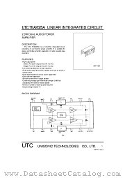 UTCTEA2025A datasheet pdf Unisonic Technologies
