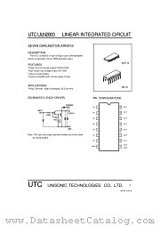 UTCULN2003 datasheet pdf Unisonic Technologies