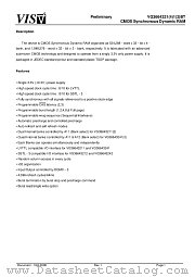 VG36643241BT-10 datasheet pdf Vanguard International Semiconductor