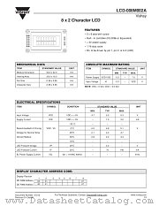 LCD-008M002A datasheet pdf Vishay