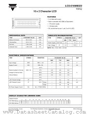 LCD-016M002D datasheet pdf Vishay