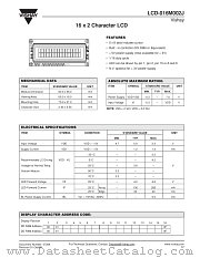 LCD-016M002J datasheet pdf Vishay