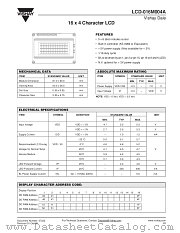 LCD-016M004A datasheet pdf Vishay