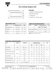 LCD-122G032A datasheet pdf Vishay