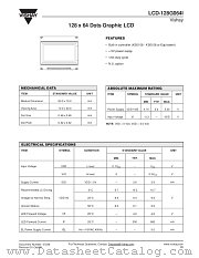 LCD-128G064I datasheet pdf Vishay