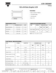 LCD-128G064F datasheet pdf Vishay