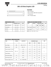 LCD-202G032A datasheet pdf Vishay