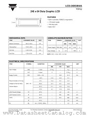 LCD-240G064A datasheet pdf Vishay